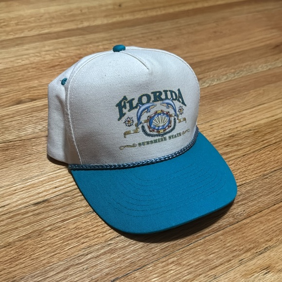 Vintage Flordia Sunshine State Snapback / Rope Trucker Style / 90s - Picture 4 of 9